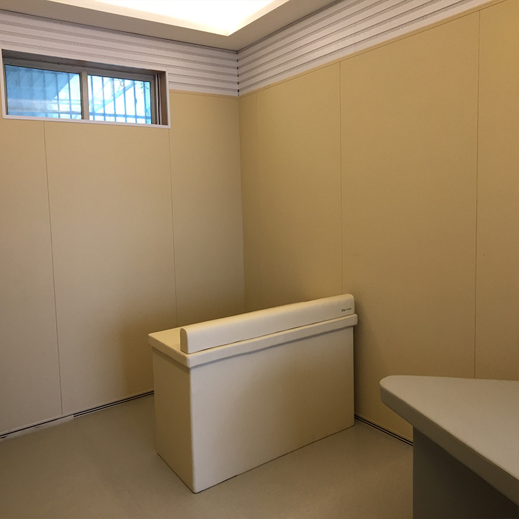 留置室軟包工程墻面防撞案例