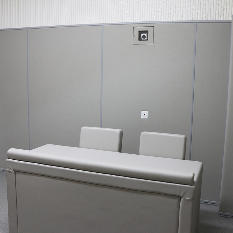 貴港市法院辦案區墻面裝修軟包應用